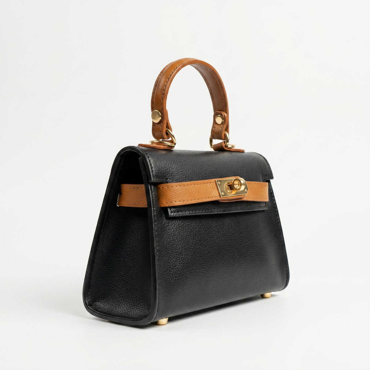 Mini Beky Borsa a Mano in Vera Pelle