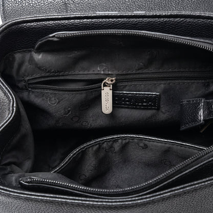 Coconuda Zaino in Ecopelle con Chiusura Magnetica e Finitura Argento