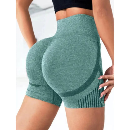 Seamless High-Waist Yoga Shorts - Modernrush.us