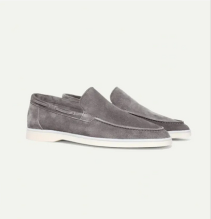 Men's Matte Suede Slip-On Loafers – Stylish and Comfortable - Modernrush.us