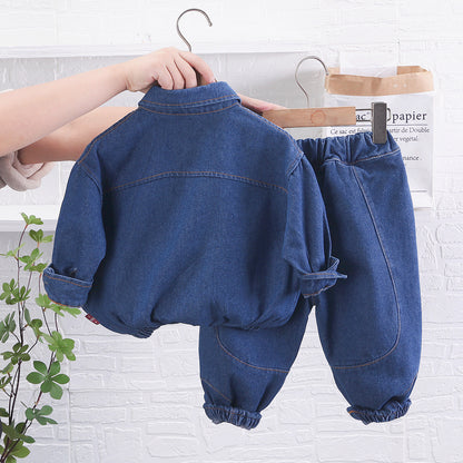 Spring Denim Set for Kids - Stylish Two-Piece