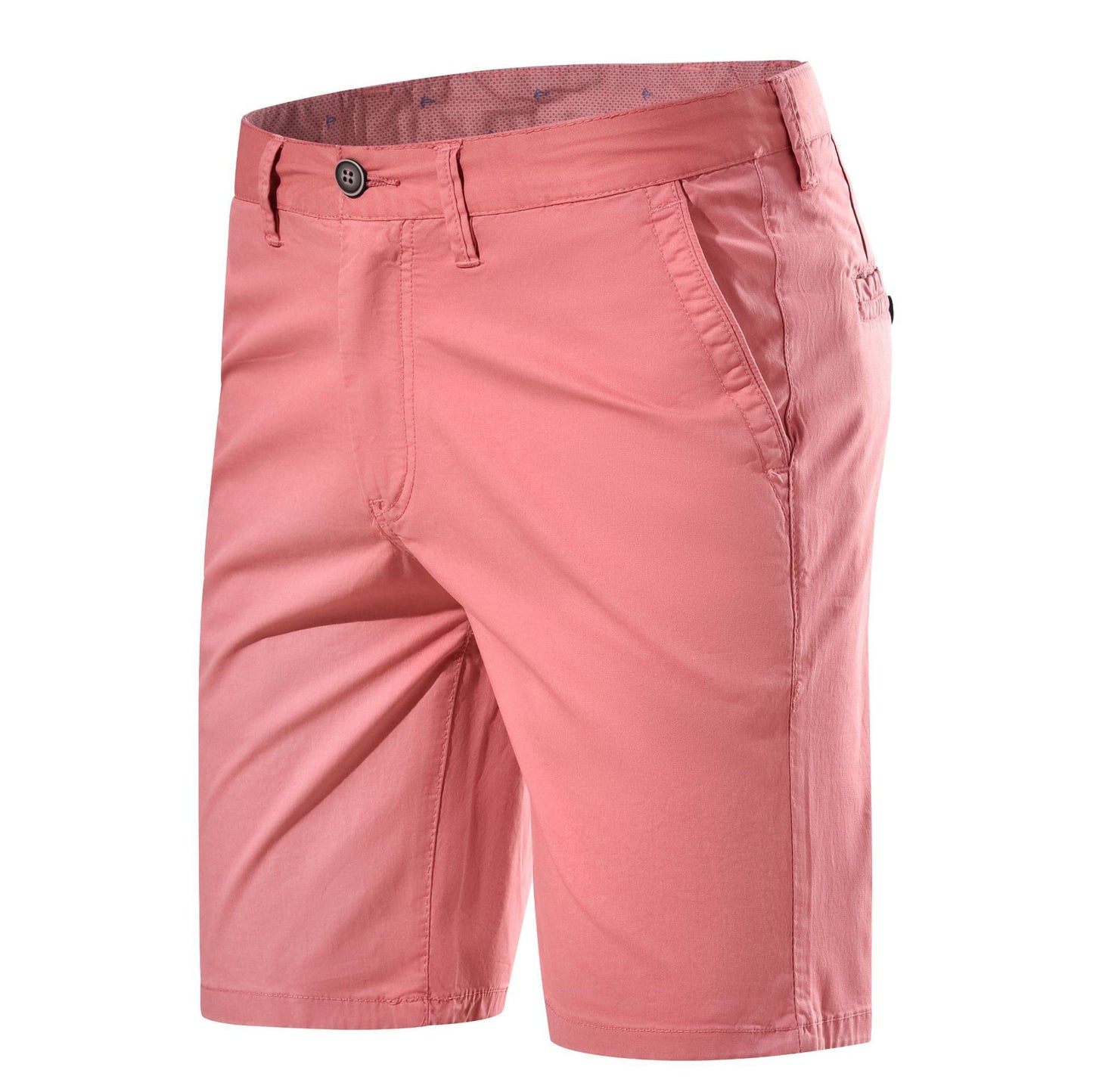 Men's Summer Blue Casual Cotton Shorts (Straight Fit)