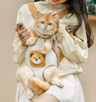 Pet Carrier Dog Cat Cotton Front Four-Leg Backpack Portable Travel Dual Shoulder Bag - Modernrush.us