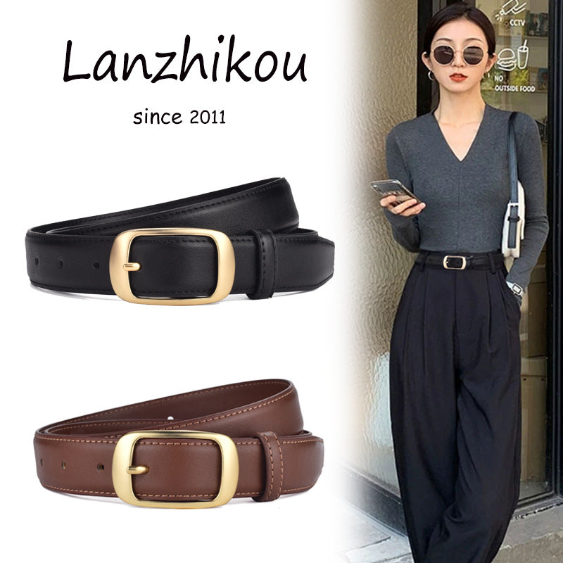 Women's Leather Belt 2023 - Fashionable and Versatile