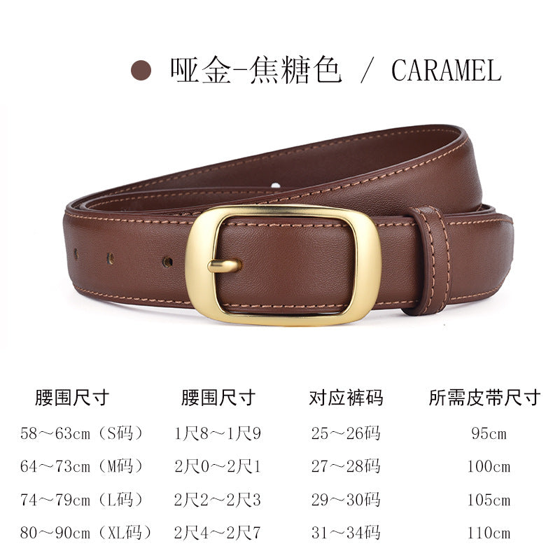 Women's Leather Belt 2023 - Fashionable and Versatile
