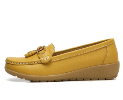 Casual Flat Shoes for Women - Genuine Leather - Modernrush.us