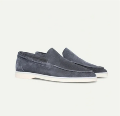 Men's Matte Suede Slip-On Loafers – Stylish and Comfortable - Modernrush.us