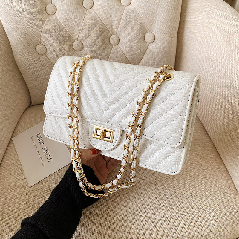 Chic Women's Bag 2020 Fashion Quilted Chain Crossbody