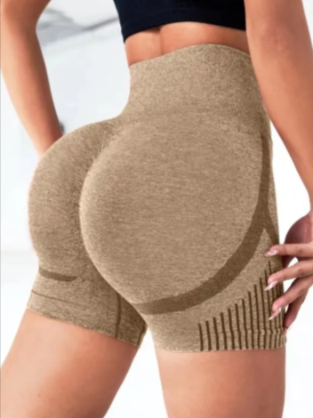 Seamless High-Waist Yoga Shorts - Modernrush.us