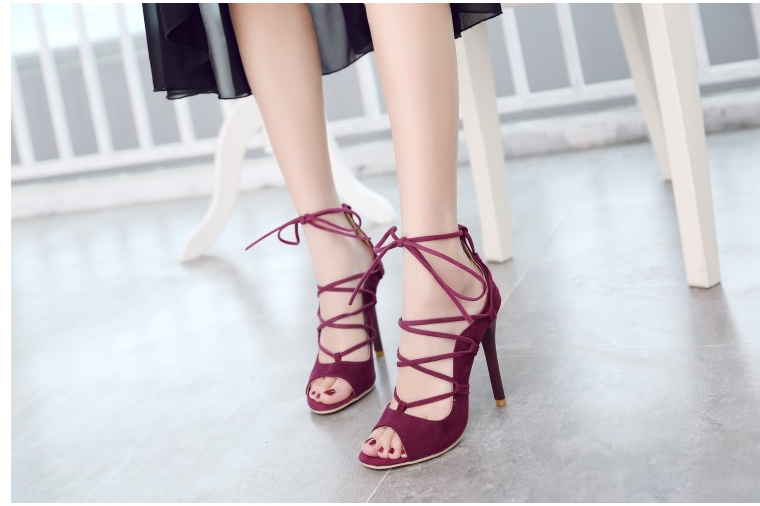 Roman High Heel Peep Toe Sandals