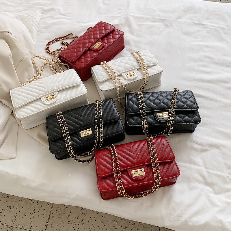 Chic Women's Bag 2020 Fashion Quilted Chain Crossbody