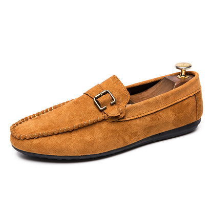 Men's Suede Slip-On Loafers - Casual Driving Shoes - Modernrush.us