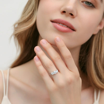 S925 Moissanite Sterling Silver Ring - Modernrush.us