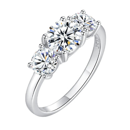 S925 Moissanite Sterling Silver Ring - Modernrush.us