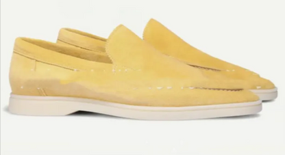 Men's Matte Suede Slip-On Loafers – Stylish and Comfortable - Modernrush.us