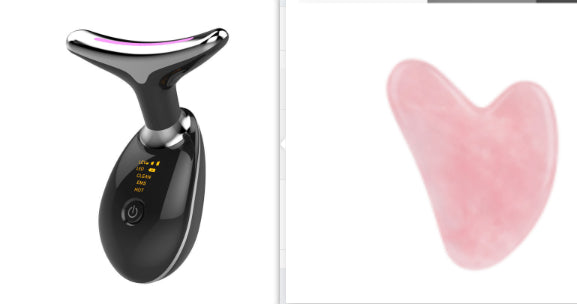 Massaggiatore termico EMS per il collo: lifting e rassodamento, dispositivo elettrico a microcorrente per la rimozione delle rughe
