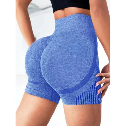 Seamless High-Waist Yoga Shorts - Modernrush.us