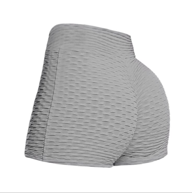 Peach Hip Bubble Fitness Yoga Shorts for Exercise
