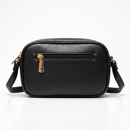 Mini Borsa Crossbody Charro con Doppia Zip e Logo in Metallo