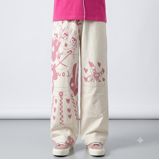 High Waist Wide Leg Loose Straight Leg Jeans for Women