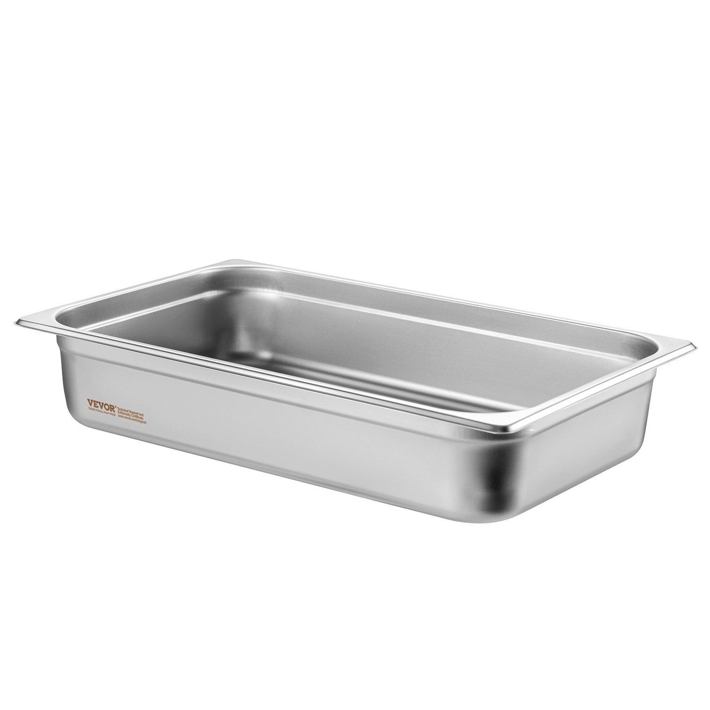 4 Pack Hotel Pans, Full Size Anti-Jam Steam Pan with Lid, 0.8mm Thick