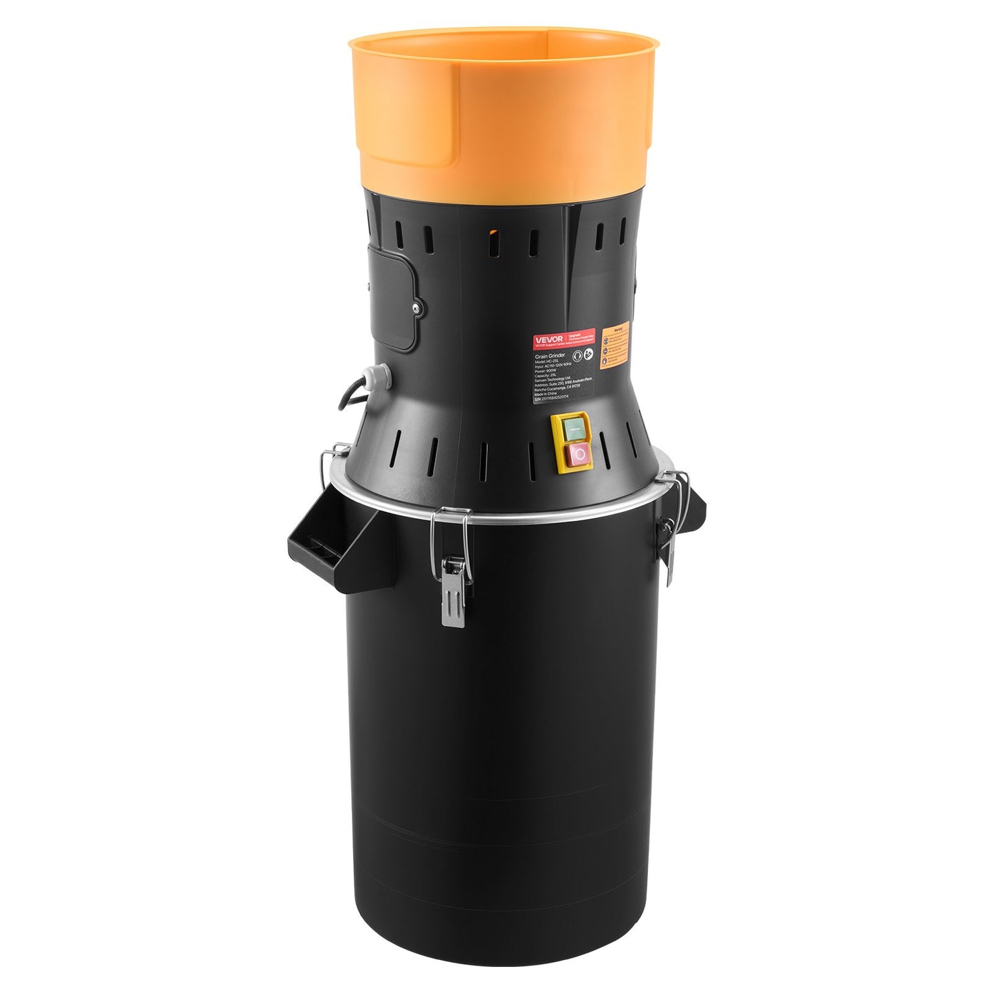Electric Grain Mill Grinder, 600W High Power Commercial Spice Grinder,