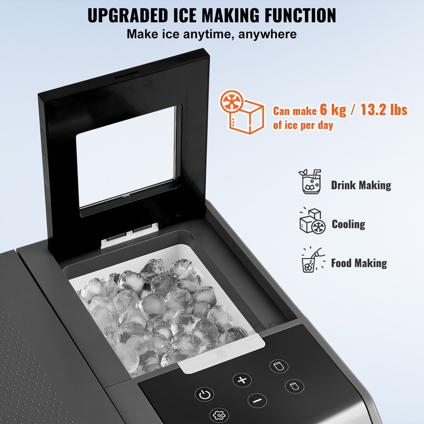 Portable Car Refrigerator, with Ice Making Function, 12 Volt Car