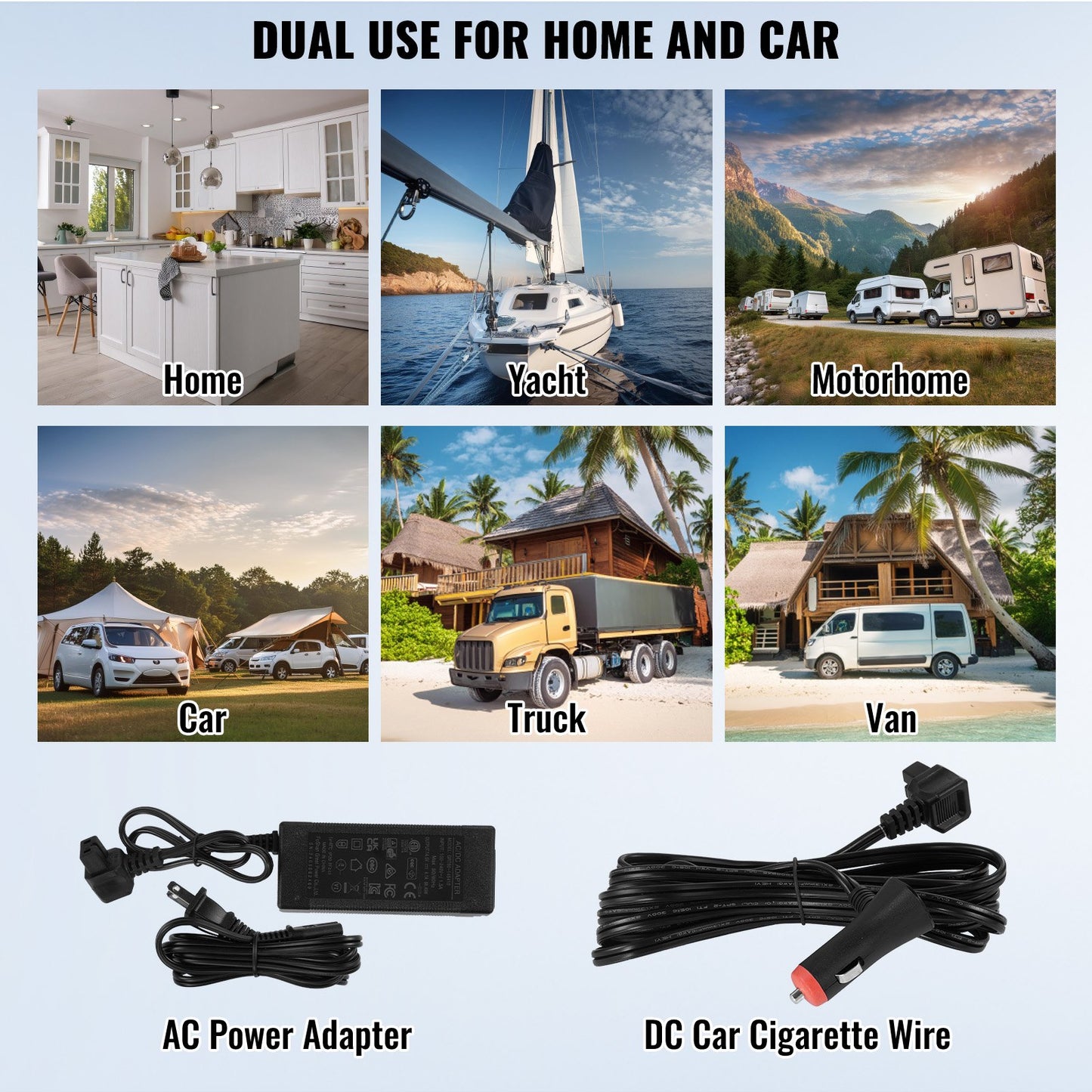Portable Car Refrigerator, with Ice Making Function, 12 Volt Car