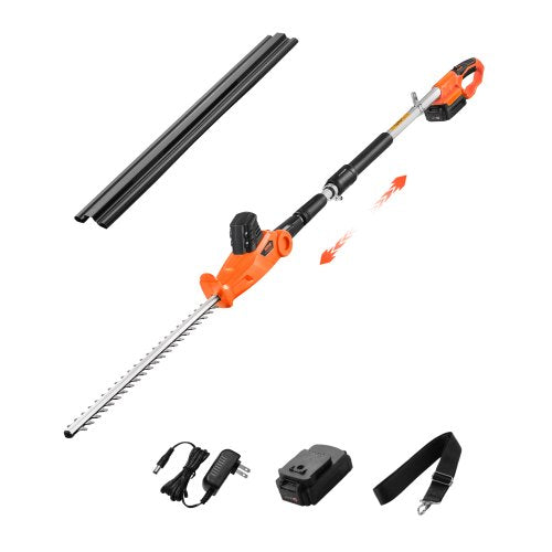 Electric Hedge Trimmer, 1200 RPM, 6.2 - 7.8 Ft Extendable, Pole Hedge