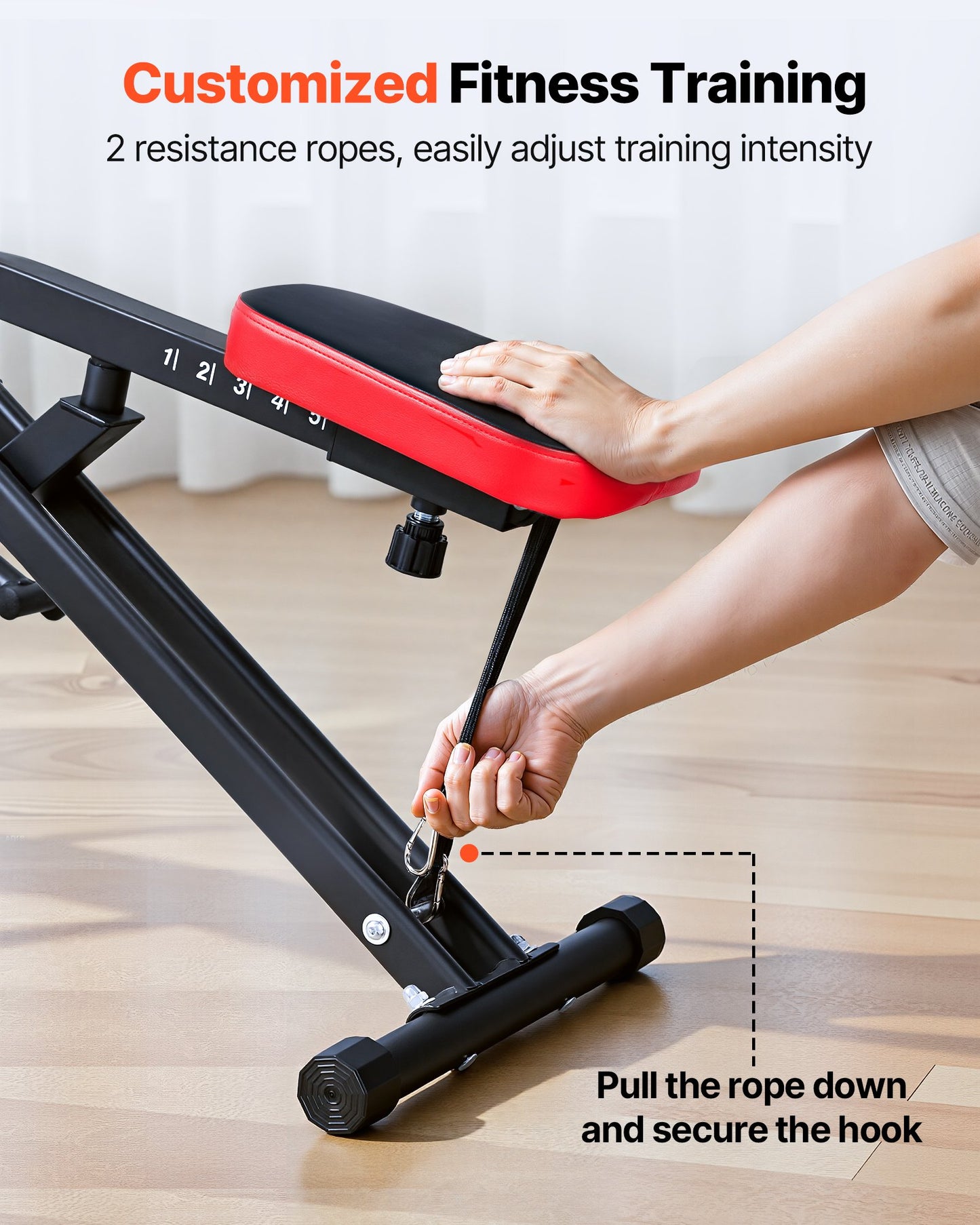 Squat Machine, Deep Squat Rowing Machine for Home, Easy Setup &