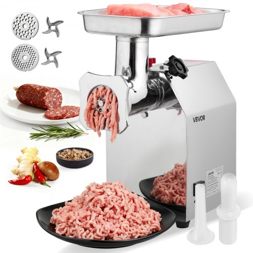 Commercial Electric Meat Grinder, 4.2 kg/min Capacity, #22 Industrial
