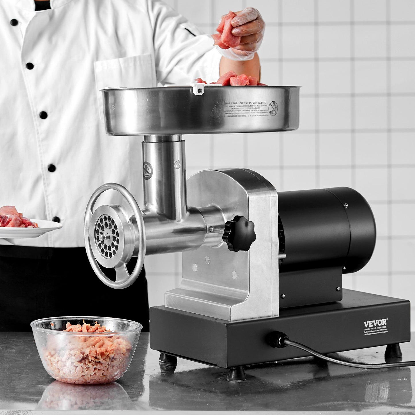Meat Grinder, 6 Lbs/Min Capacity Electric Meat Grinders with Blade,