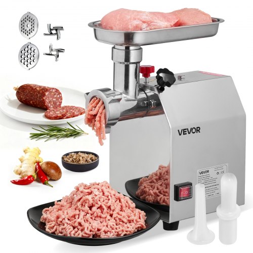 Commercial Electric Meat Grinder, 2.27 kg/min Capacity, #8 Industrial